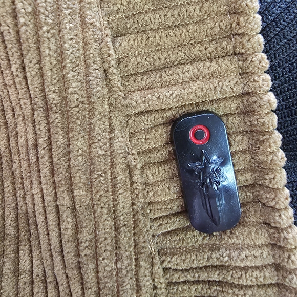 Men's Corduroy Bomber Jacket with Sherpa Collar - Brown - 2XL - Picture 3 of 11